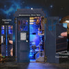 DIY Book Nook Kit Mysterious Telephone Booth Wooden Puzzle Bookshelf Bookend