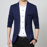 Men Formal Suit Blazer Business Casual One Button Slim Jacket Coat Tops Office