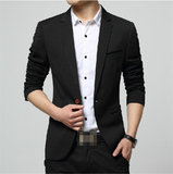 Men Formal Suit Blazer Business Casual One Button Slim Jacket Coat Tops Office