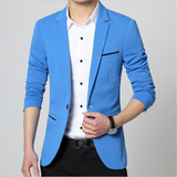 Men Formal Suit Blazer Business Casual One Button Slim Jacket Coat Tops Office