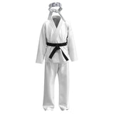 The Karate Kid Daniel LaRusso Cosplay Costume Karate Kid Adult Uniform Outfit UK