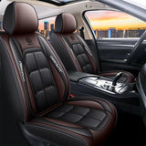 Black Full Covers Deluxe Universal Protector PU Leather Seat Covers UK