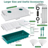 36 Cell Seed Starter Kit with Grow Light Reusable Seed Starter Tray Nursery Pots