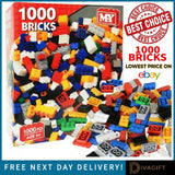 1074PCS Creative Guitar Fender Building Blocks Assemble Bricks Toy Black Red UK