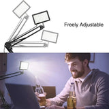 LED Photography Light with Scissor Arm Stand 3200K-5600K Zoom YouTube