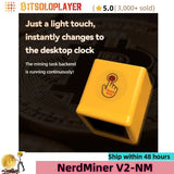 NerdMiner V2-NM 1060Kh/s BTC Solo Lotto Miner Mini Crypto Machine Desktop Clock