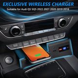 Car Wireless Fast Charging Holder For Ford Focus 2019 2020 2021 2022 2023 15W