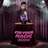 8" Plasma Ball Lamp Touch & Sound Sensitive, Blue Purple Night Light Kids Gift