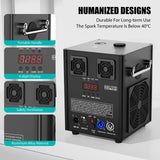700W Cold Spark Machine DMX Remote Sparkler Fountain Stage Party UK Plug