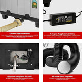 12V 24V 110V-240V Diesel Heater TOOLBOX 8KW Air Night Heater For RV Car camperva