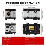 12V 24V 110V-240V Diesel Heater TOOLBOX 8KW Air Night Heater For RV Car camperva