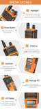 Baofeng UV-9R PRO WATERPROOF UHF VHF Dual Band Ham Two-way Radio Walkie Talkie
