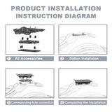 Can-Am Ryker 900 600 ACE Rally Sport Rear Luggage Rack Top Case Carrier Bracket