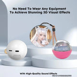 3D Video Crystal Ball DIY Memory Art Glass Ball Lamp Spherical Pixel Display 2.7