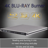 UHD 4K Blu-Ray Burner External USB 3.0 Super Slim DVD BD Recorder Drive PC / MAC
