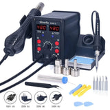 Silverflo 750W 2 in 1 Soldering Iron kit Heat Station Hot Air Gun Rework Station