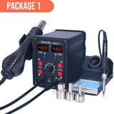 Silverflo 750W 2 in 1 Soldering Iron kit Heat Station Hot Air Gun Rework Station