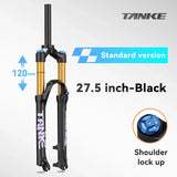 Bike Fork Rebound Adjustable MTB Air Front Suspension 26/27.5/29 Inch 120Mm