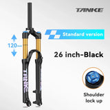 Bike Fork Rebound Adjustable MTB Air Front Suspension 26/27.5/29 Inch 120Mm