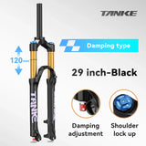 Bike Fork Rebound Adjustable MTB Air Front Suspension 26/27.5/29 Inch 120Mm