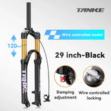 Bike Fork Rebound Adjustable MTB Air Front Suspension 26/27.5/29 Inch 120Mm