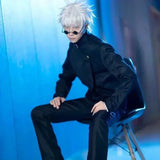 Gojo Satoru Cosplay Uniform from Jujutsu Kaisen | High School Costume with Wig