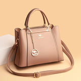 Soft Leather Luxury Handbags Women Bags Designer 3 Layers Shoulder Crossbody