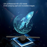 42CM 3D LED WiFi Holographic Projector Display Fan Hologram Advertising Fan