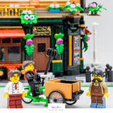 *NEW* UNBRANDED MOC 10350 Tudor Corner Building Blocks Icons With 8 Figures