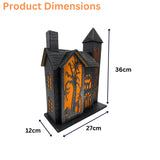 Halloween Haunted House Decoration Light Up Display - Party Decoration Light