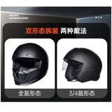 Retro Motorcycle Helmet ABS Lightweight Full Coverage Racing Motorbike Helmets