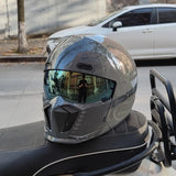 Retro Motorcycle Helmet ABS Lightweight Full Coverage Racing Motorbike Helmets
