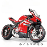 Diecast Spray 1:6 Ducati V4 Motorcycle Alloy Model Collection Miniature Voiture