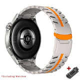 Original No Gaps Titanium Metal Quick Fit Strap For Huawei Watch GT5 Pro 46MM