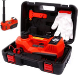 Electric Car Jack Kit 5 Ton 12V Hydraulic with Impact Wrench &Tire Inflator Pump