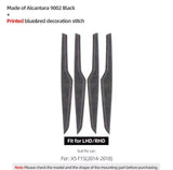 BMW X5 F15 2014-2018 Black Alcantara Door Card Panel Trim Cover Set 4pcs