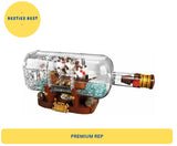 *NEW* UNBRANDED 92177 MOC IDEAS Ship in a Bottle Building Blocks Set Gift Toy