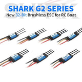 ZTW SHARK G2 ESC Marine RC Boat 20A 30A 40A 50A 60A 80A Brushless Motors LI-PO