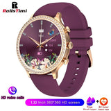 Ladies Smart Watch Bluetooth Call Fitness Tracker Waterproof Heart Rate Sleep
