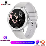 Ladies Smart Watch Bluetooth Call Fitness Tracker Waterproof Heart Rate Sleep