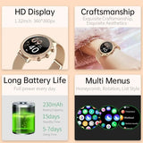 Ladies Smart Watch Bluetooth Call Fitness Tracker Waterproof Heart Rate Sleep
