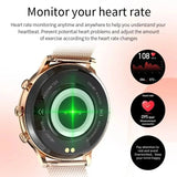 Ladies Smart Watch Bluetooth Call Fitness Tracker Waterproof Heart Rate Sleep