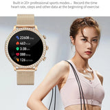 Ladies Smart Watch Bluetooth Call Fitness Tracker Waterproof Heart Rate Sleep