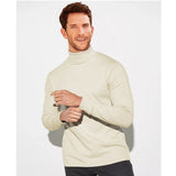 MENS ROLL NECK LONG SLEEVE COTTON TOP POLO NECK TURTLE NECK BNWT