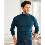 MENS ROLL NECK LONG SLEEVE COTTON TOP POLO NECK TURTLE NECK BNWT