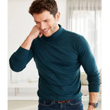 MENS ROLL NECK LONG SLEEVE COTTON TOP POLO NECK TURTLE NECK BNWT