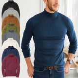 MENS ROLL NECK LONG SLEEVE COTTON TOP POLO NECK TURTLE NECK BNWT