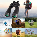 10-380x100 HD Zoom Binoculars Long Range Telescope BAK4 High Power