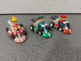 Super Mario Kart Pull Back Car Mini Action Figure Toys Cake Topper Gift