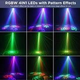 5 IN 1 Rotating Patterns LED Laser Light Projector Disco Party DMX Xmas